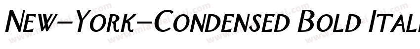 New-York-Condensed Bold Italic字体转换